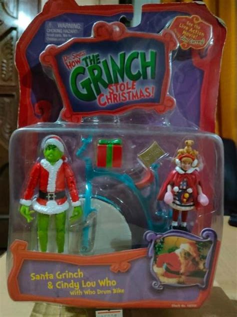 Playmates Dr Seuss How The Grinch Stole Christmas Action Figure Set