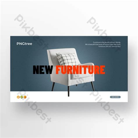 Simple Style Modern Fashion Furniture Promotion Banner Psd Free