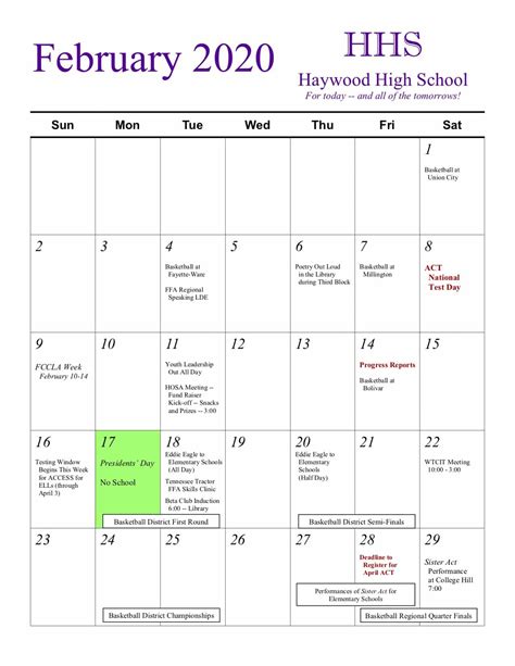 School Calendar | Haywood County Schools