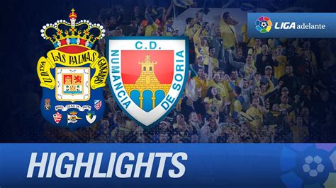 Resumen De Ud Las Palmas Cd Numancia Hd Youtube