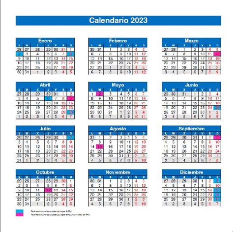 Calendario De Domingos Y Festivos Autorizados Para Establecimientos