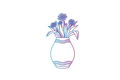 Spring Flower Vase 15 Gradien Icon Graphic By Goodmantisid · Creative