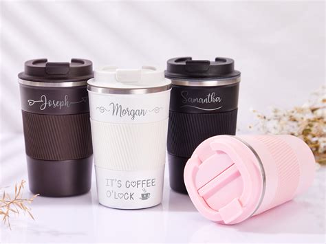 Personalized Coffee Cup Travel Coffee Mug Insulated Stainless Steel Cup ...