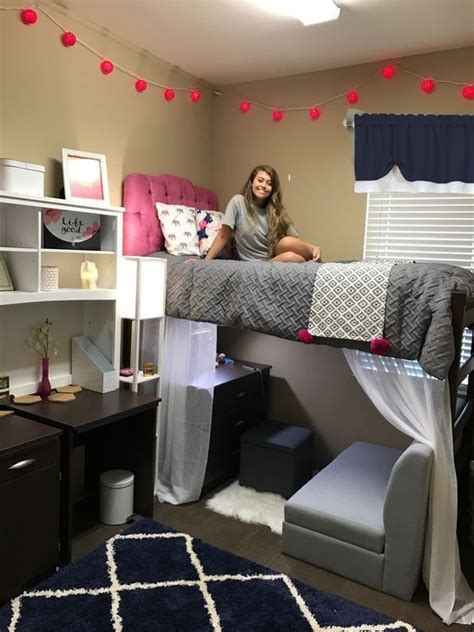 22 College Dorm Room Ideas For Lofted Beds Cassidy Lucille