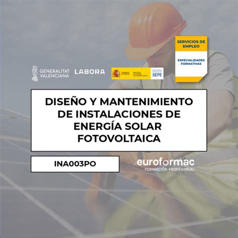 Curso gratuito de INA003PO DISEÑO Y MANTENIMIENTO DE INSTALACIONES DE