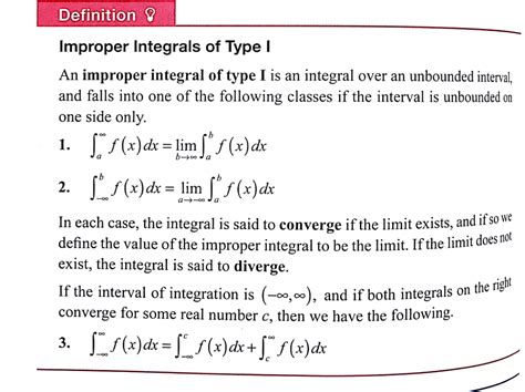 Solved 21 64 Identify The Type Of The Improper Integral And