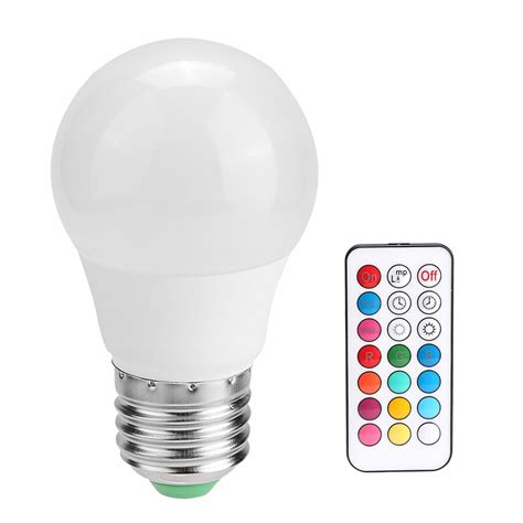 Żarówka Led E27 3w Rgb 16 Kolorowa Z Pilotem 13325926306 Oficjalne