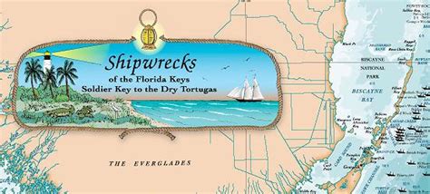 Florida Keys Shipwreck Chart Nautical Chart Print Map Ebay