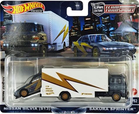 HOT WHEELS PREMIUM TEAM TRANSPORT NISSAN SILVIA S13 SAKURA SPRINTER ERLI Pl