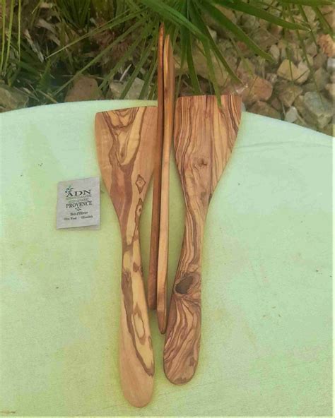 Spatule Droite En Bois D Olivier Adnprovence