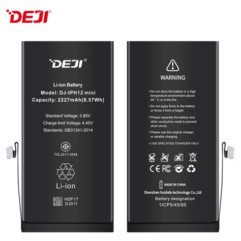 DEJI Brand 2227mah Iphone12 Mini Original Capacity Battery Price DEJI