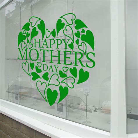 Happy Mothers Day Wall And Window Stickers Mother Decals Shop Window