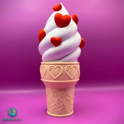 Stl File I 💖 Ice Cream ・3d Printable Model To Download・cults