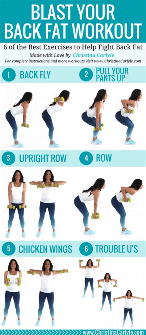 Back Exercises At Home For Beginners - Exercise Poster