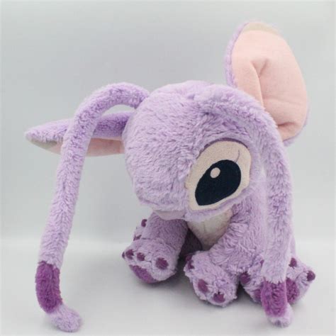 Peluche Angel De Lilo Et Stitch Mauve Rose DISNEY