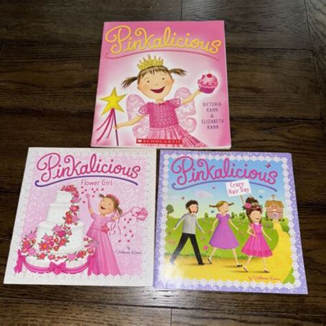 Pinkalicious Series Lot Of 3 Paperback Picture Books By Victoria Kann