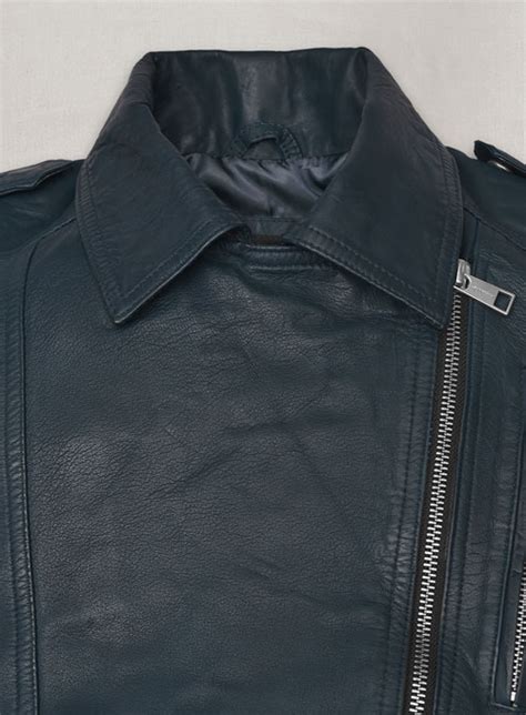 Soft Winsor Blue Washed And Wax Leather Jacket 267 Leathercult Genuine Custom Leather