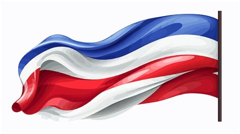 Ilustraci N Vectorial De Dibujos Animados De La Bandera De Costa Rica