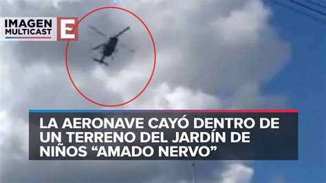 Se desploma helicóptero de Semar en Tabasco Resumen YouTube