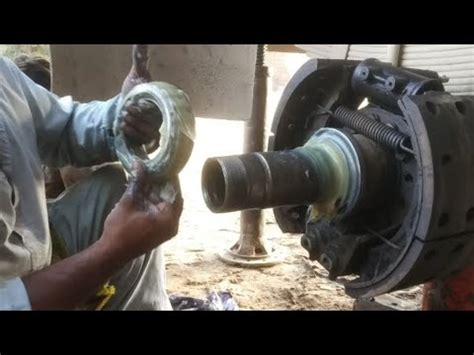 Truck Dumper Rear Wheel Broken Bearing Replacement And Hub Greasing