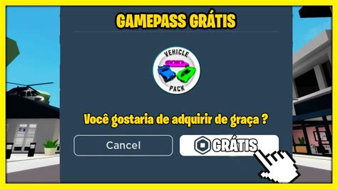 COMO GANHAR QUALQUER GAMEPASS DE GRAÇA NO BROOKHAVEN YouTube