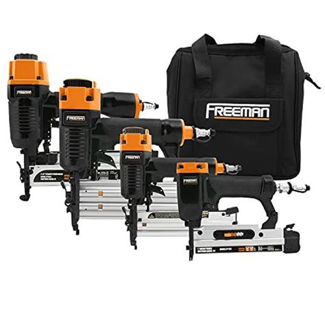 Freeman P Fncb Pneumatic Finishing Stapler And Nailer Piece Combo Kit