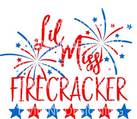 Lil Miss Firecracker Svg 4th Of July Svg Fourth Of July Etsy