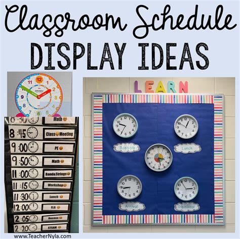 11 Easy Classroom Schedule Display Ideas Nylas Crafty Teaching