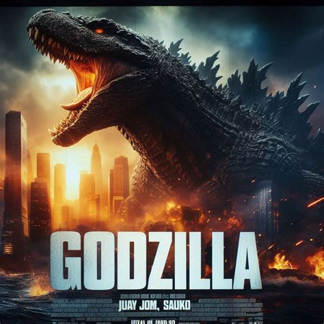 Godzilla Movie Poster 2 By Prehistoricpark96 On Deviantart