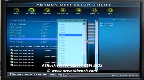 Asrock Uefi Bios For Intel H Board Youtube