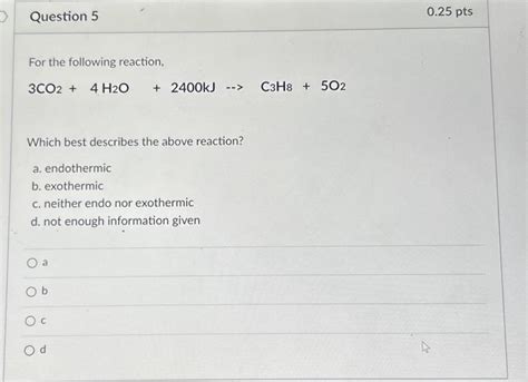 Solved For The Following Reaction 3co24h2o2400