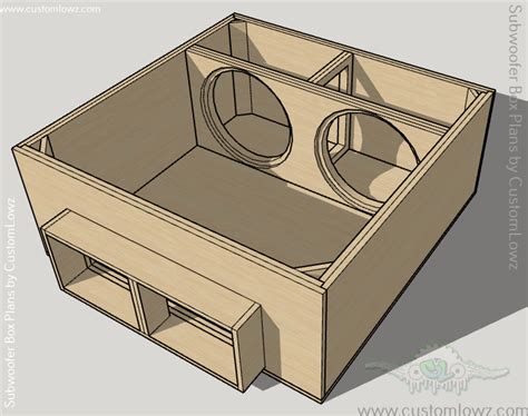 2 Resilient Sounds Platinum 18s 4th Order Blow Thru Subwoofer Box Plans