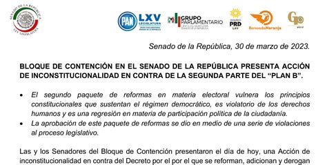 Bloque De Contención En El Senado De La República Presenta Acción De Inconstitucionalidad En