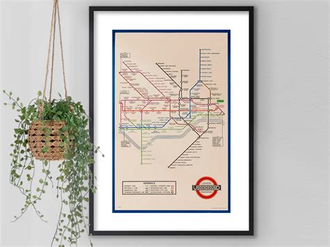 London Underground Map Giclée Art Print A3/ A2/ A1 Sizes - Etsy