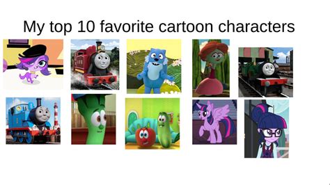 My top 10 favorite cartoon characters by LPStheforestengine on DeviantArt