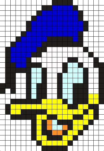 Donald Duck Perler Perler Bead Pattern Bead Sprites Characters Fuse