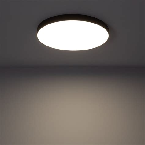 Ledkia Plafón LED Exterior 24W Circular Ø220 mm Regulable Negro120º