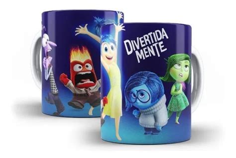 Caneca Porcelana Divertida Mente Filme Pixar Villa Caneca Canecas