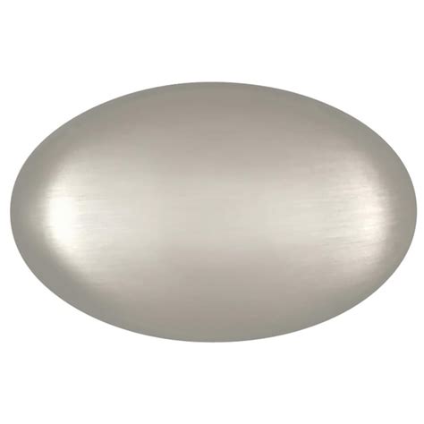 Hickory Hardware Williamsburg 1 14 In Satin Nickel Oval Farmhouse