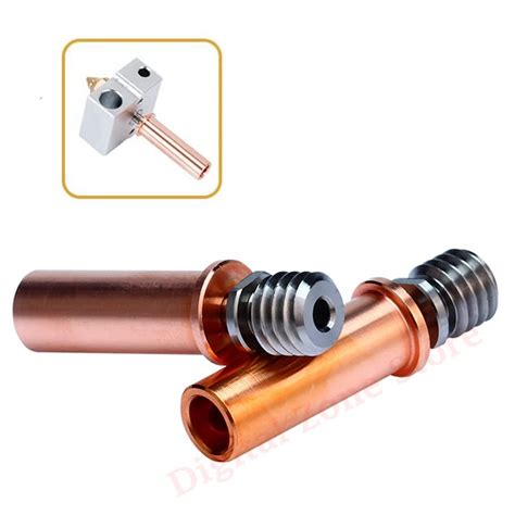 2pcs 3d Printer Upgrade All Metal Bimetal Heatbreak Copper Titanium Tc4