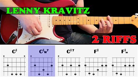 Easy Guitar Riff Lesson Lenny Kravitz It Ain T Over Till It S