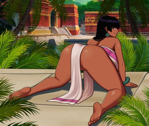 Rule 34 1girls Ass Black Hair Breasts Chel Chel The Road To El Dorado Dark Skinned Female