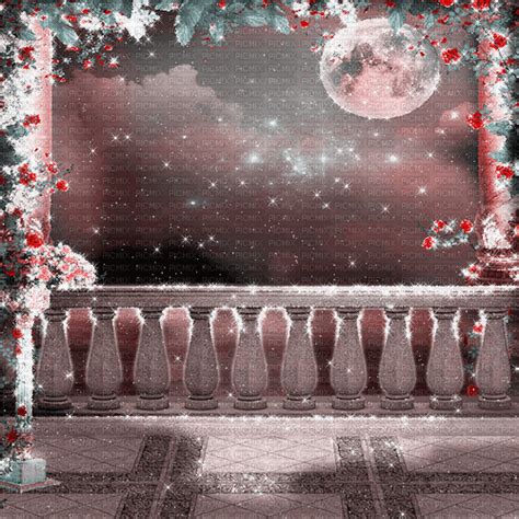 Dolceluna Balcony Moon Fantasy Bg Dolceluna Animated Background