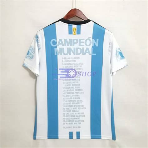 Camiseta Argentina 2022 Campeones Del Mundo Camisetasdefutbolshop