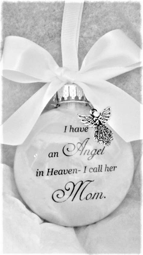 Mother Memorial Ornament Angel in Heaven I Call Her Mom Loss - Etsy Canada