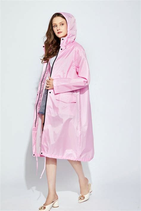 Long Raincoat Women Men Waterproof Windproof Hooded Light Hiking Rain Coat Ponchos Jacket Cloak