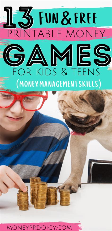 13 Free Money Board Games Printables Kids And Teens Money Games For