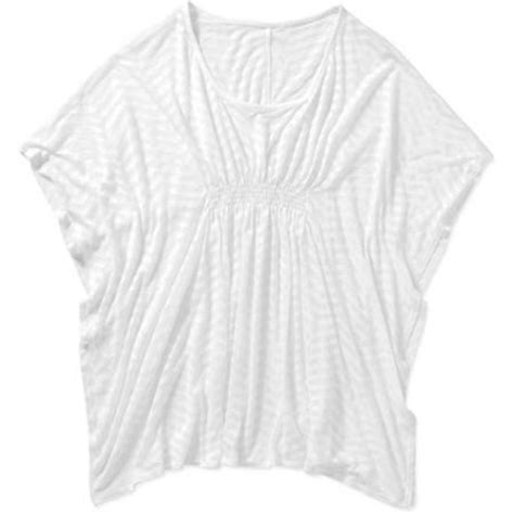 Catalina Swim New Medium Swimsuit Coverup Robe Beach Pool White Semi Sheer Bikini Robe