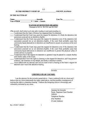 Fillable Online Forms For Use Under Supreme Court Rules Kansas Judicial