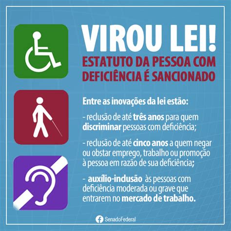 Lei Federal 13146 De 06 De Julho De 2015 Dicas De Lei